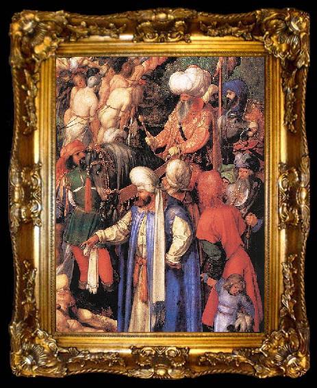 framed  Albrecht Durer The Martyrdom of the Ten Thousand, ta009-2